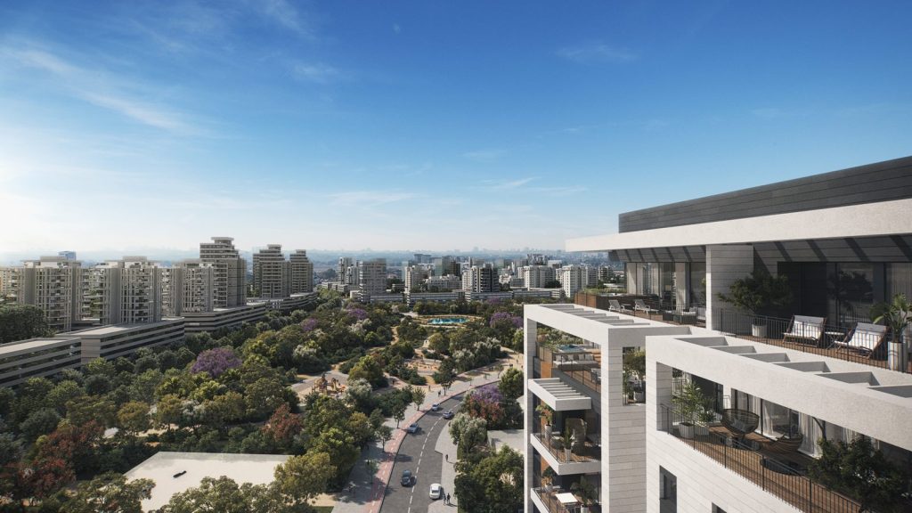 הדמיית פרויקט מגורים, רמת אפעל, רמת גן (3)