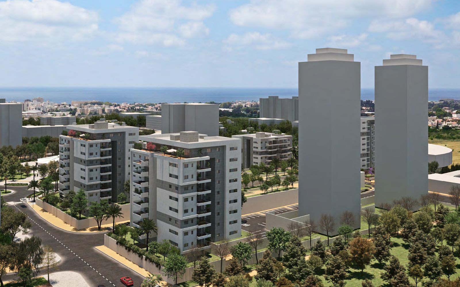 הדמיית פרויקט מגורים, נהריה